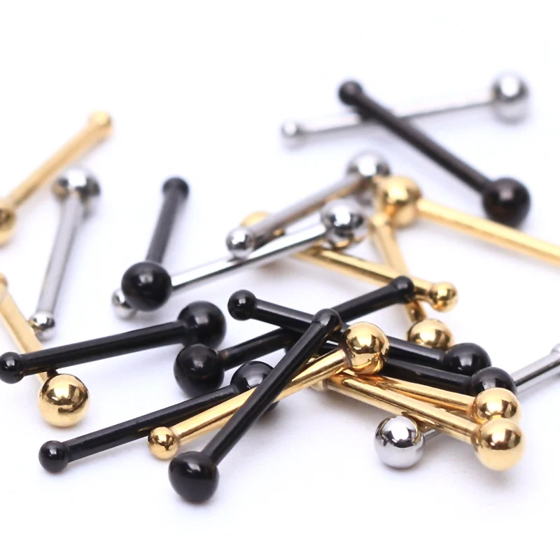 Кольца для носа супер мини титановые золотые серебряные хирургические стальные