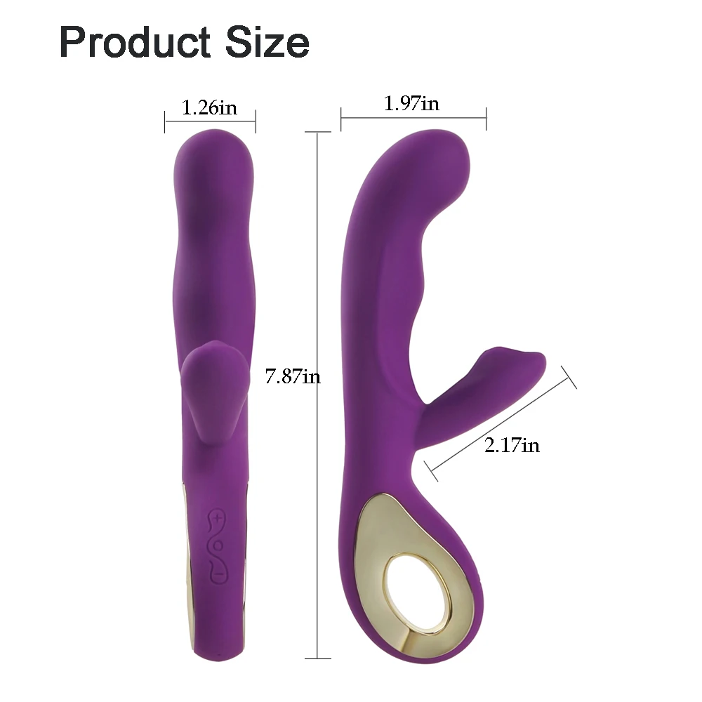 10 скоростей Двойной вибрационный перезаряжаемый вибратор для точки G