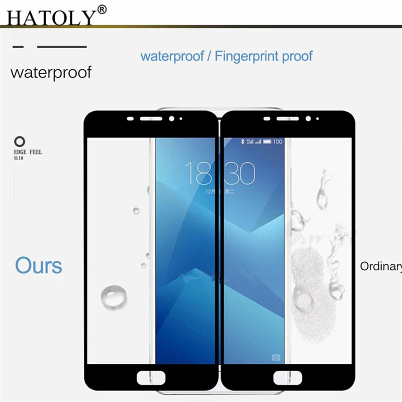 Закаленное стекло HATOLY для Meizu U10 Защитная пленка экрана Meilan U 10 полное покрытие U680H