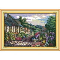 everlasting love the mediterranean scenery 2 chinese cross stitch kits ecological cotton stamped 11ct christmas new promotion