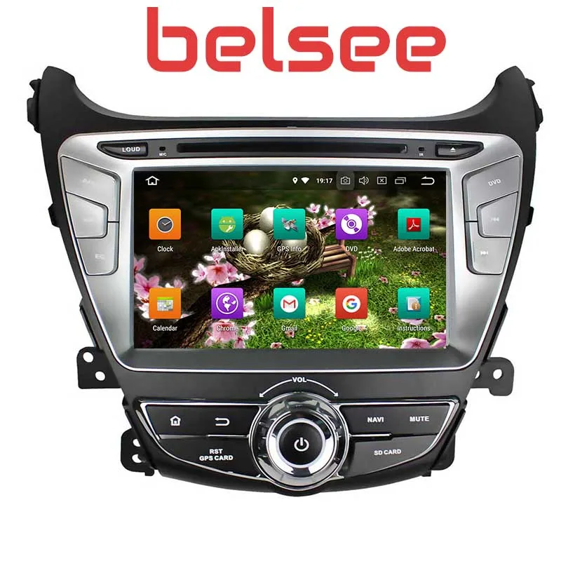 Головное устройство Belsee для Hyundai Elantra 2014 2015 android 8 0 IPS сенсорный экран Радио