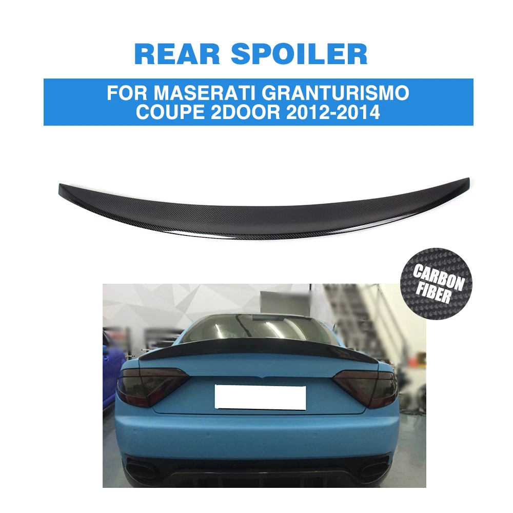 Углеродное волокно задний багажник загрузки спойлер крыло для Maserati GranTurismo Coupe 2