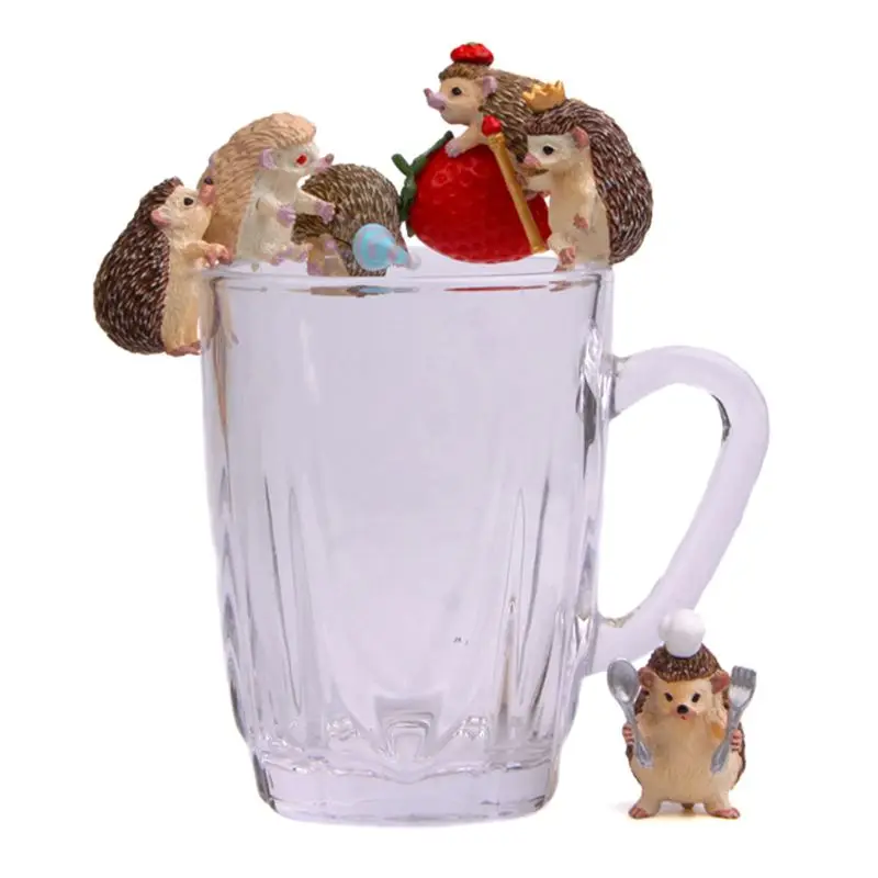 Мини Ёжик из смолы DIY микро пейзаж садовое растение цветочный горшок бонсай