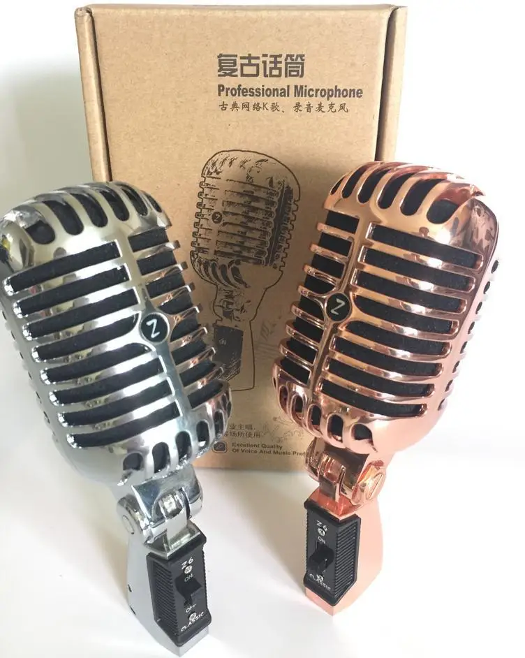 VM 60 профессиональный вращающийся винтажный микрофон классические динамические