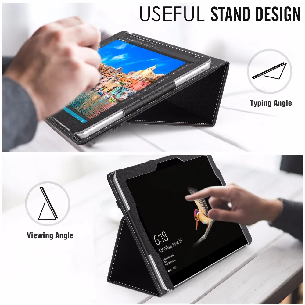 Чехол для нового Microsoft Surface Go тонкий складной чехол-книжка с подставкой