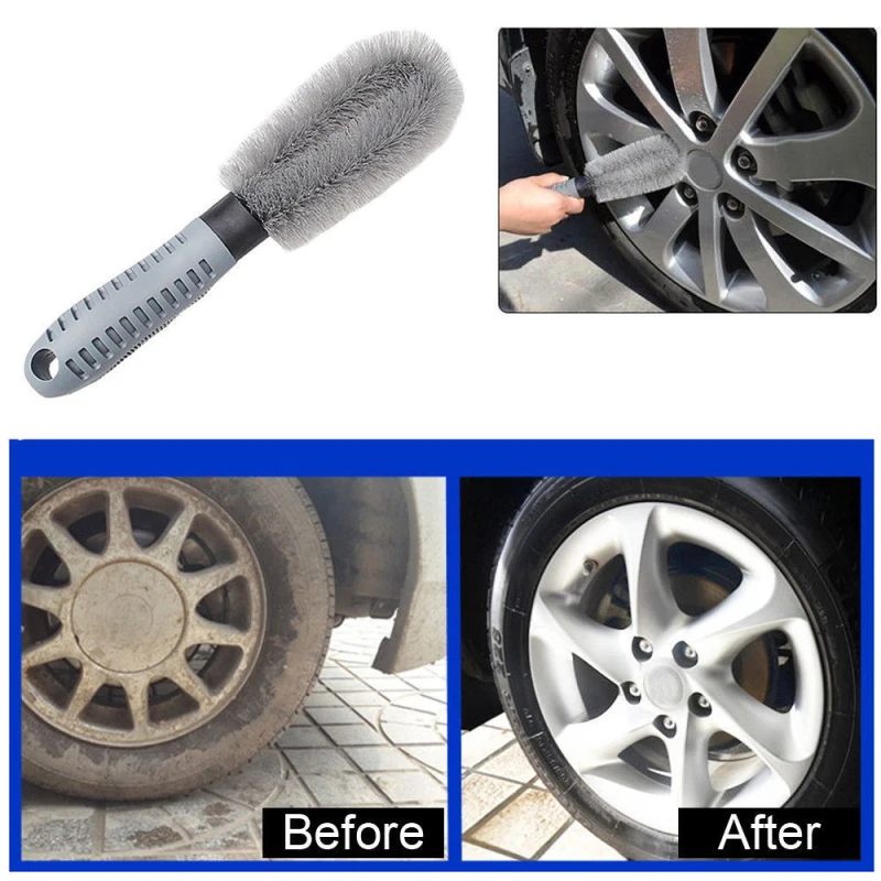 

Car Truck Motorcycle Bike Wheel Tire Tyre Rim Scrub Cleaning Brush Washing Tool