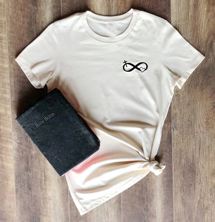 

Womens Christian belief Logo T-Shirt Christian religion fashion unisex graphic camiseta tumblr aesthetic tee Jesus cotton tees