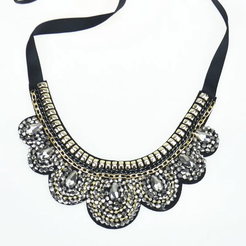 Ожерелье-воротник в готическом стиле и трехцветное женское модное массивное