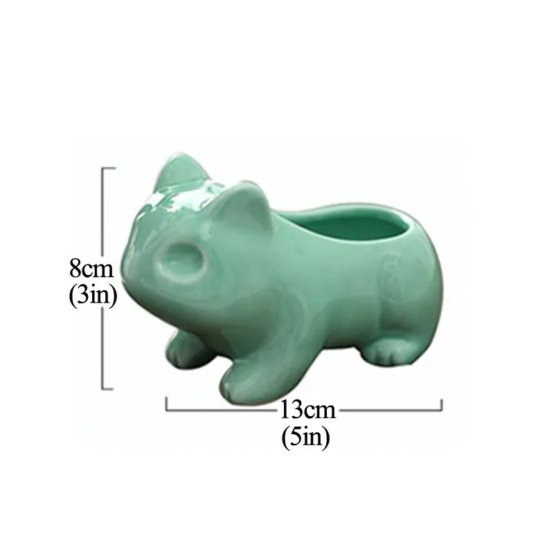 Мини Pokemon керамический цветочный горшок Bulbasaur плантатор белый зеленый суккулентные растения цветочное растение бонсай горшок отверстие милый