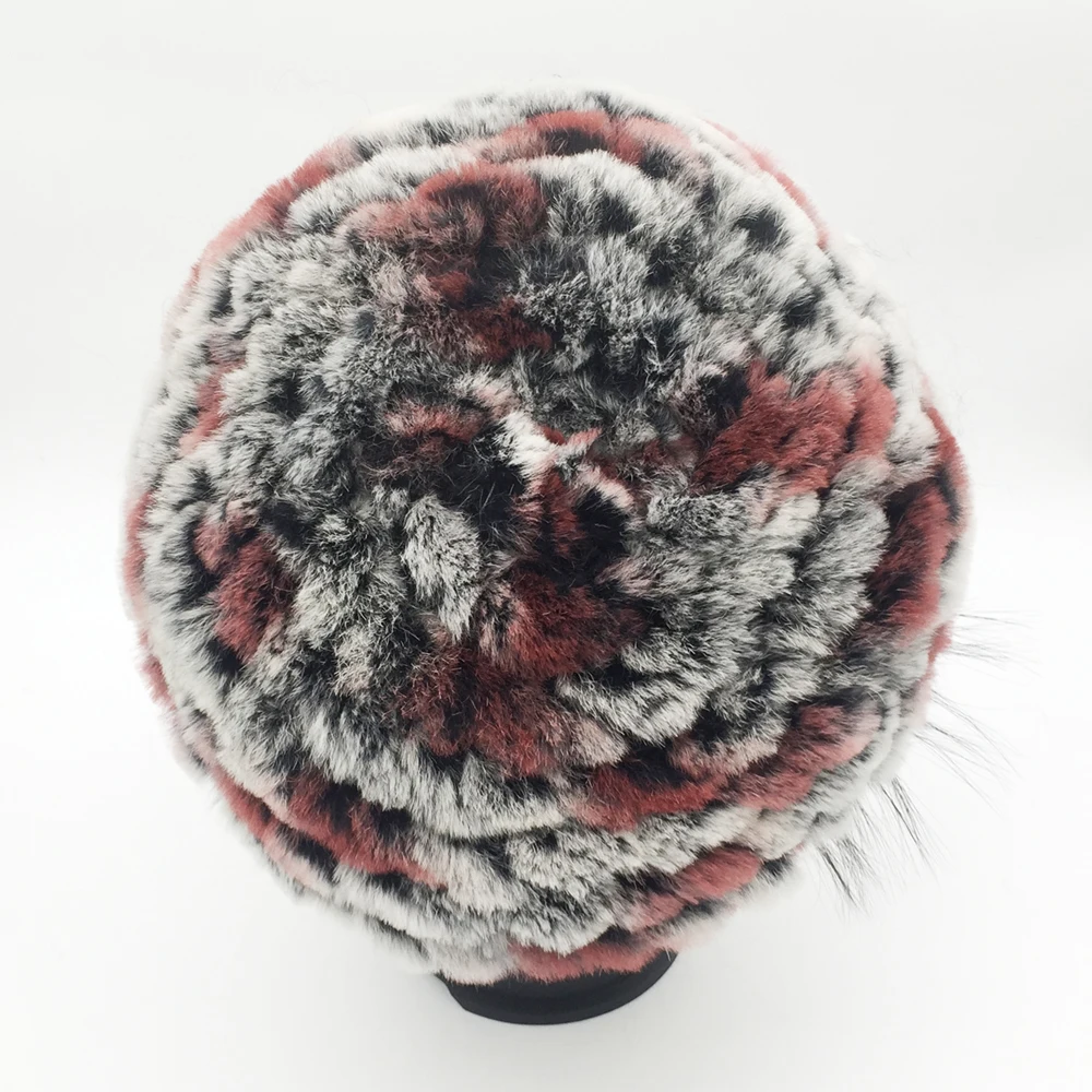 Новый стиль 100% натуральный настоящий мех кролика шапки женские туфли лодочки на