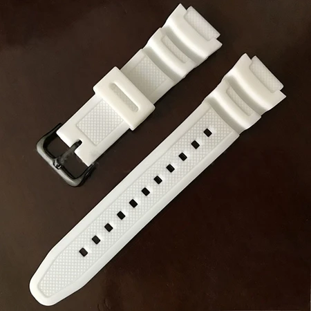 black buckle YUEDAER белый резиновый ремешок для часов Casio ремешок для Casio AE-1000 \ AE-1200 \ AE1100 \ W800H AQ-S800 \ AQ-S810 AQ-S810WC-7A MRW - Цвет: black buckle