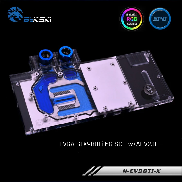 Bykski N-EV98TI-X RGB/RBW полное покрытие блока водяного охлаждения графической карты для
