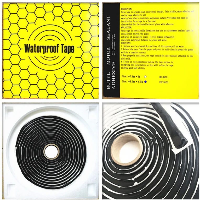 Черный бутилкаучуковый клей герметик для фар модификация спрятанные фары задние