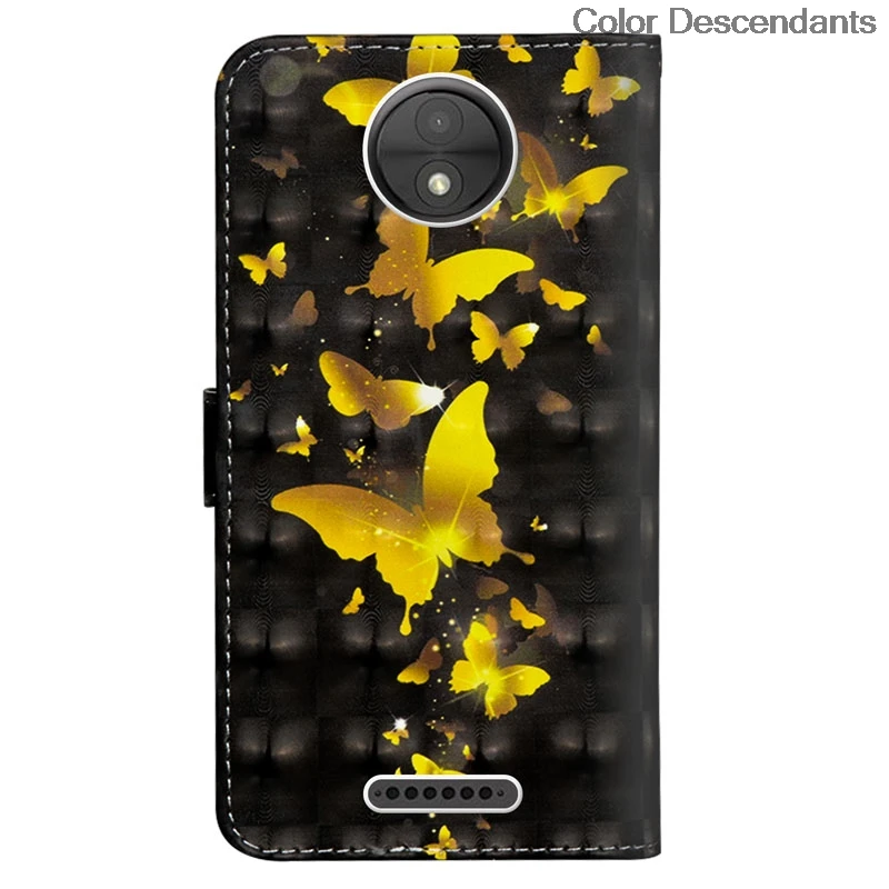 Чехол с откидной крышкой 3D Cat tree для Motorola Moto C чехол XT 1750 1754 кожаный телефона MotoC XT1750