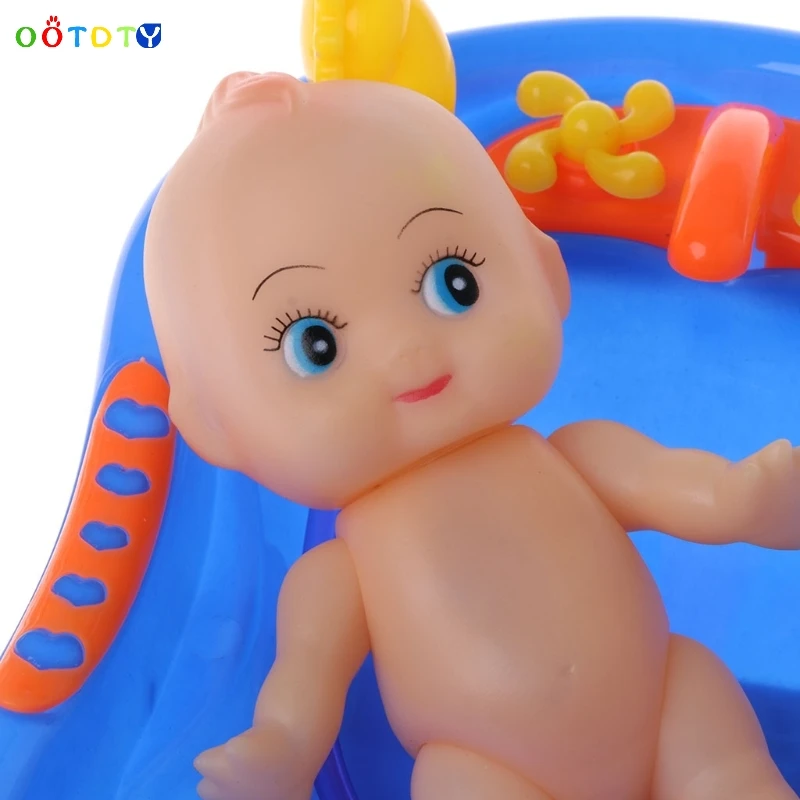 Пластик ванна с Reborn Baby Doll Набор игрушек для ванны Классическая Детская игрушка