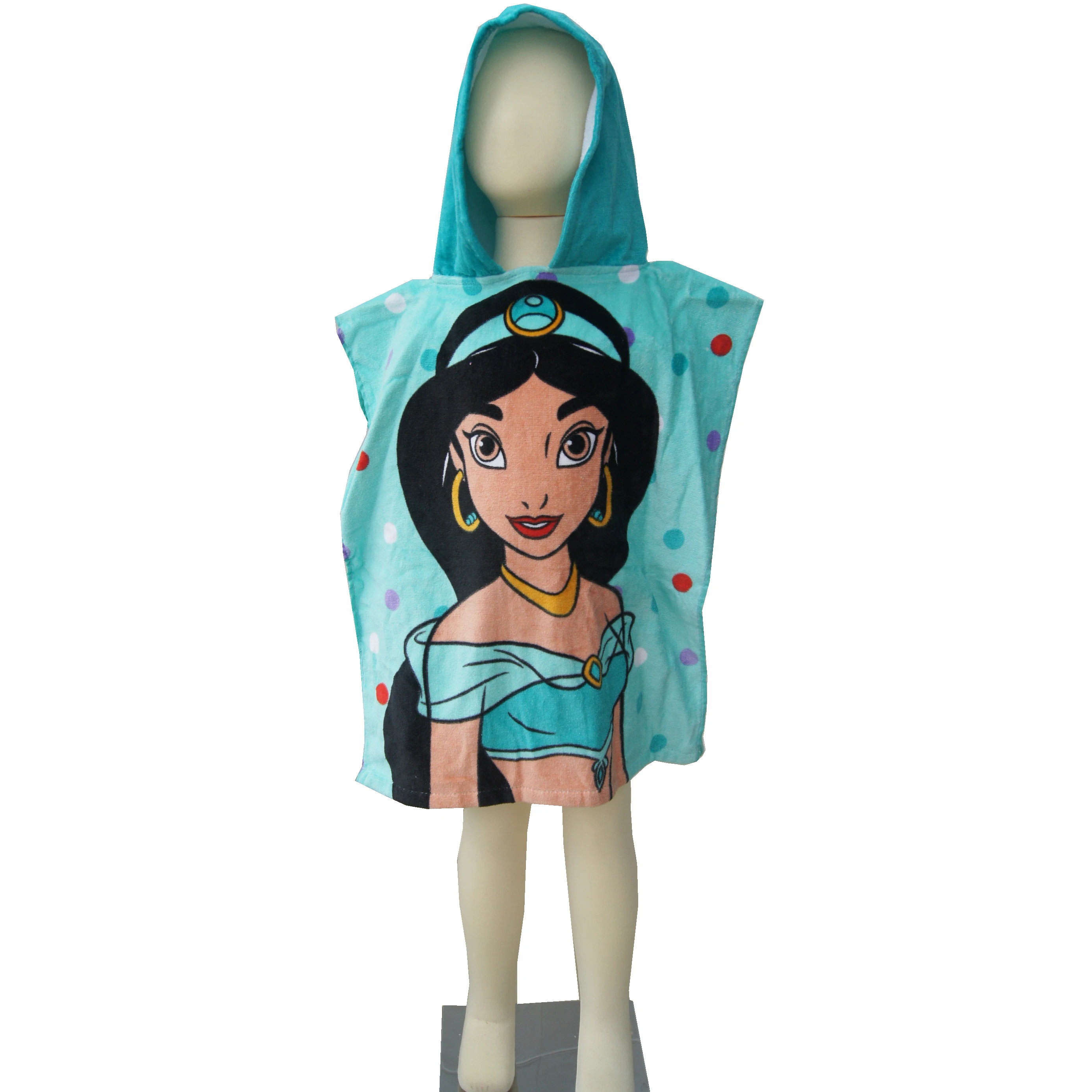 Disney маленькая Русалочка Ариэль и камбала малыша с капюшоном банное полотенце халаты для девочек обертывание покрытие для душа пляжное полотенце