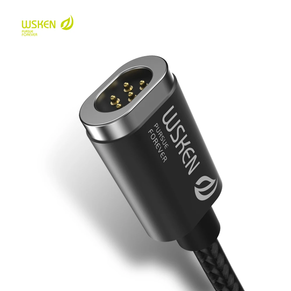 Оригинальный WSKEN Тип C Магнитный USB кабель быстрой зарядки магнит Зарядное