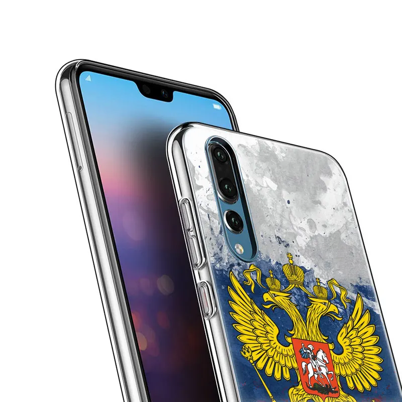 Популярный винтажный Мягкий силиконовый чехол с российским флагом для телефона