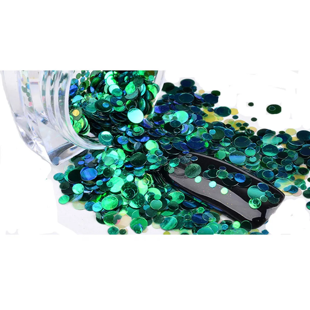 Дизайн ногтей мини круглый тонкий блестка Глиттеры для Sparkly блесток декоративные