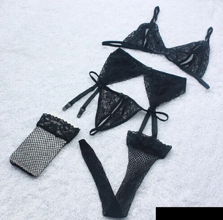 Комплект из 4 предметов Женская Интимная одежда для сна халат сексуальное нижнее
