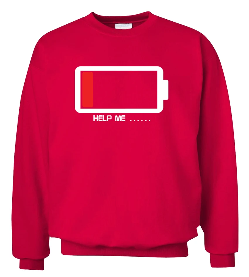 Забавные мужские свитшоты с уникальным дизайном батареи 2019 стильные толстовки