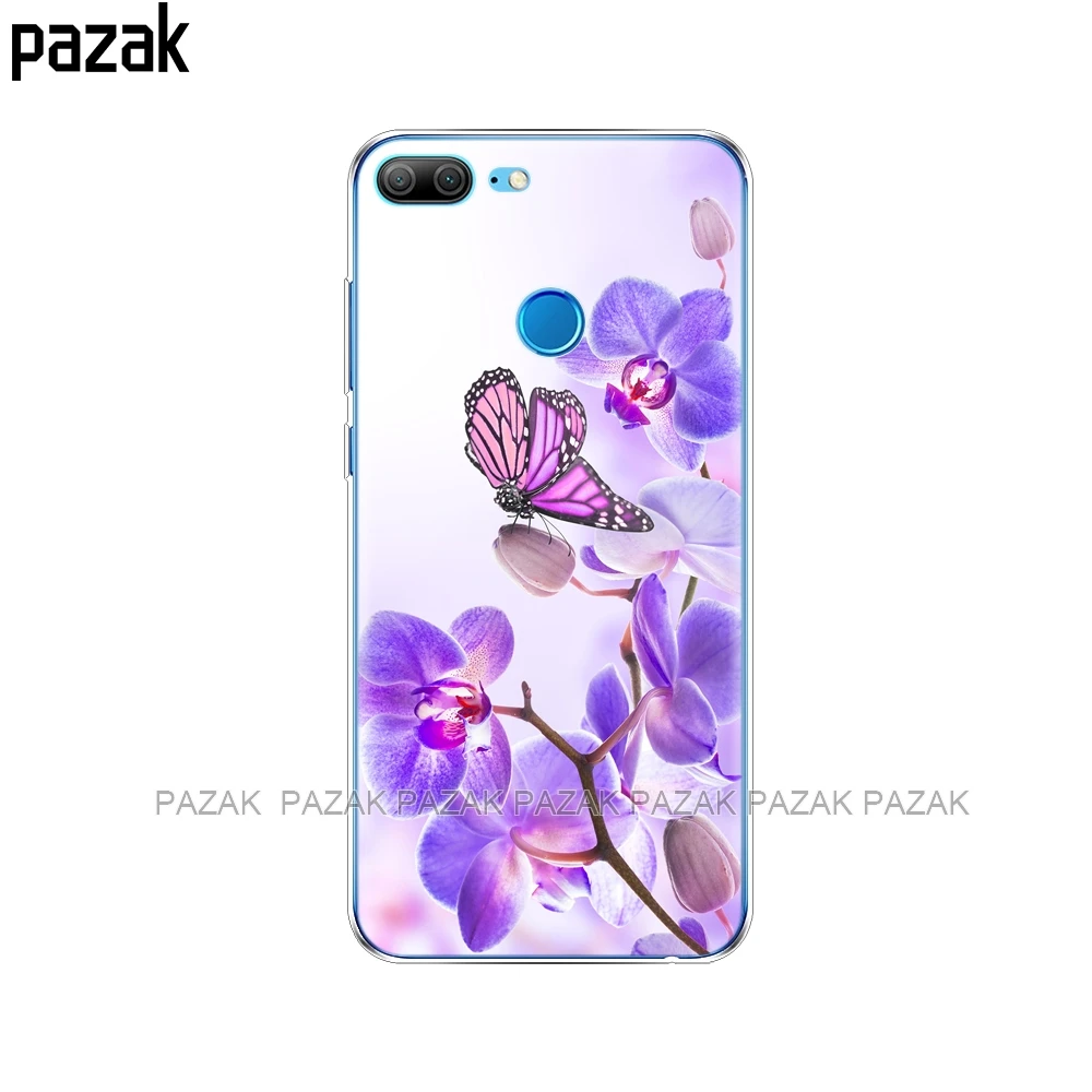 Силиконовый чехол для телефона Huawei Honor 10 V10 3c 4C 5c 5x 4A 6A 6C pro 6X 7X 6 7 8 9 LITE бабочка цветок