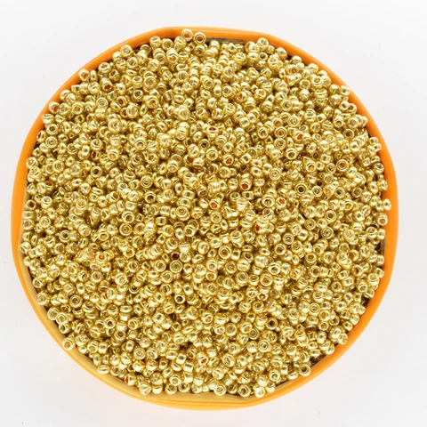 FLTMRH стеклярус золотого цвета 1000 шт.