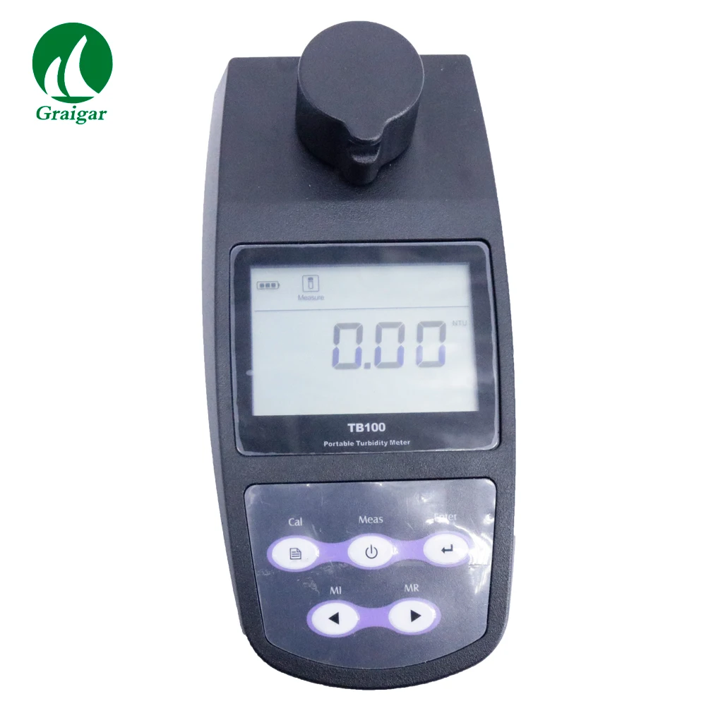 

TB-100 Hand-held Digital Turbidimeter Turbidity Meter Measurement Range : 0~1100 NTU/FNU, 0~275 EBC, 0~9999 ASBC