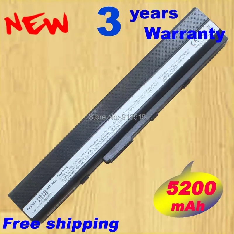 Аккумулятор 5200 мАч для ASUS K52 K52D K52DE K52DR K52F K52J K52JB A31 A32 K52|battery lifepo4|battery aquarium air pumpbattery