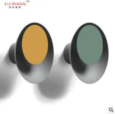 Creative Nordic simple modern living room restaurant creative light in the bedroom color circular macaroon eclipse wall lamp | Лампы и