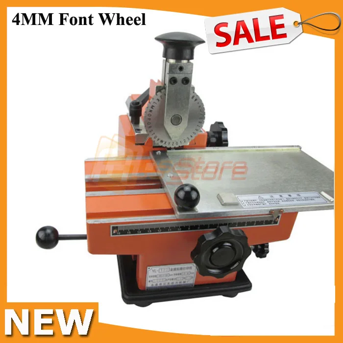 4 мм Впечатка устройство для тиснения машина металлическая табличка с этикетками