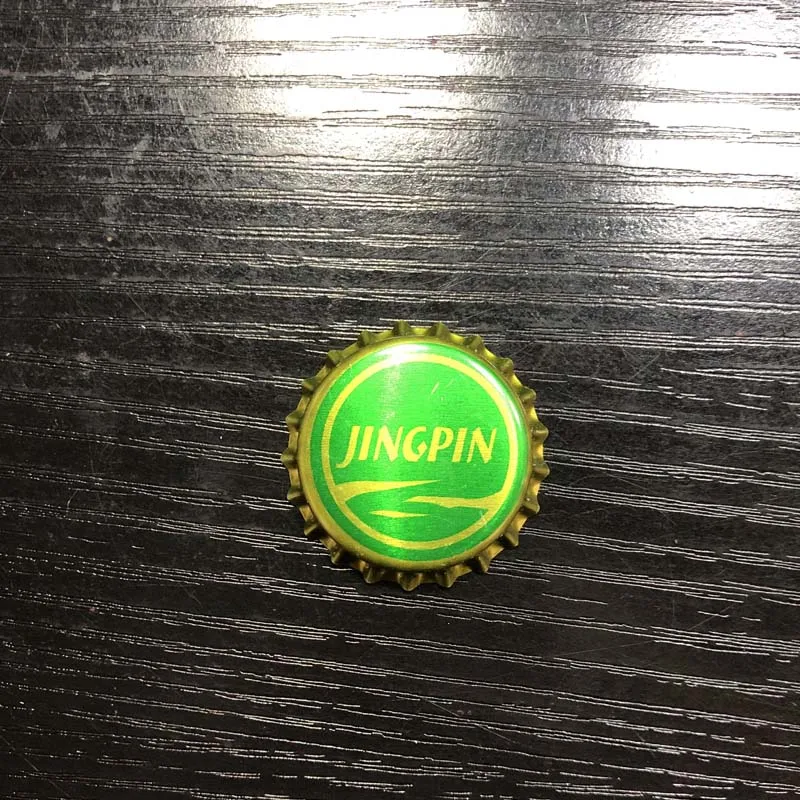 JING PIN Gold 100PCS Beer Bottle Caps Beer Lid Covers For DIY Homebrew Beer Tool Brewing Supplies - Цвет: JING PIN Gold