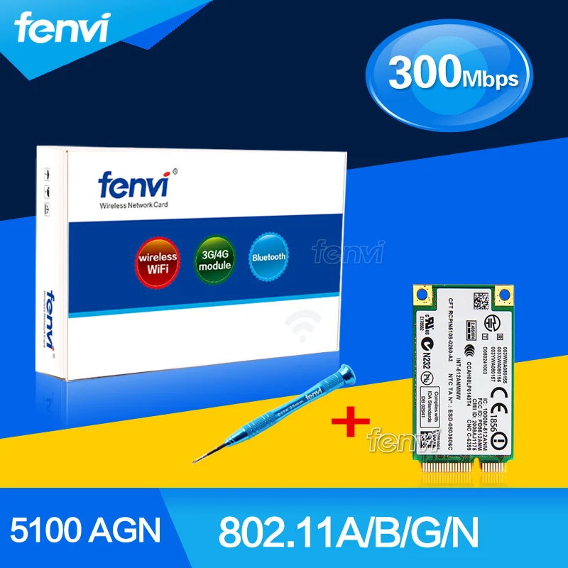 Для HP Intel 512an_mmw 5100 AGN Dual Band 300 Мбит/с Беспроводной WiFi Link Mini pci-e карты 802.11a/b/ g/N 2.4 ГГц 5 SPS