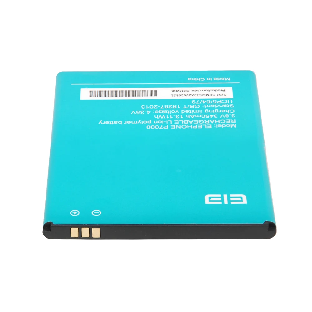 Оригинальная батарея для Elephone P7000 3450mAh запасная литий-ионная Замена смартфона |