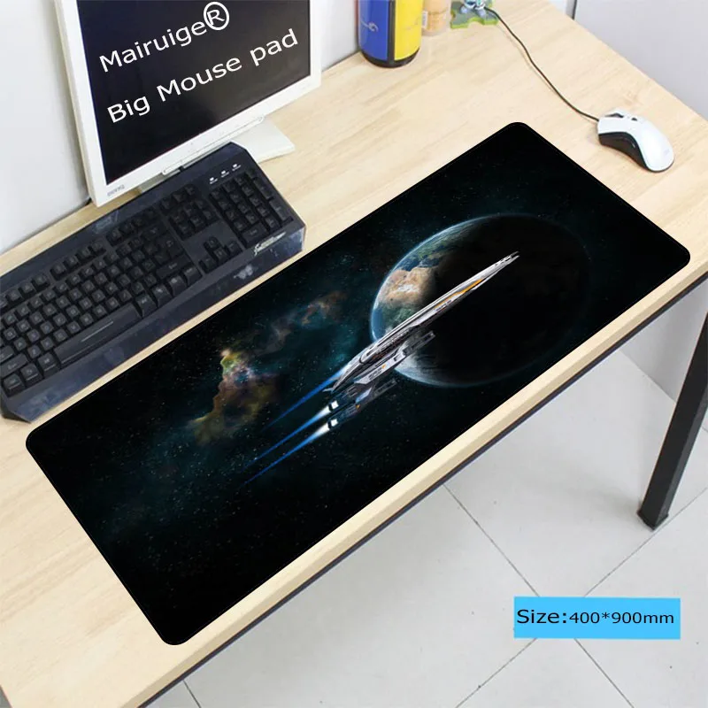

Mairuige Earth Space Office Gamer Soft Large Mouse Pad Stylish Stitched Edge Computer Mice Mat Gaming Mousepad For CSGO DOTA LOL