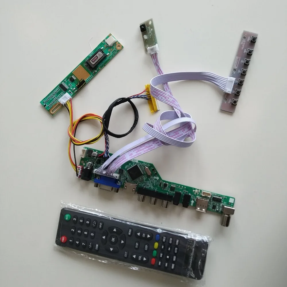 AV Аудио RF HDMI DIY плата контроллера DVI VGA lcd TV56 USB для 1280X800 QD15TL07 Rev.02 панель 15," экран монитора