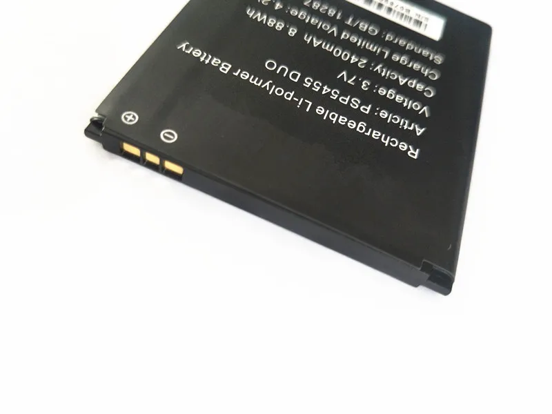 AZK 10 шт. перезаряжаемый 3 7 в 2400 мАч PSP5455 DUO Аккумулятор для Prestigio Multiphone аккумулятор