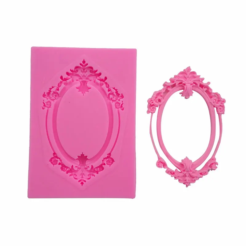 Силиконовая форма с кружевной рамкой для украшения торта помадки шоколада