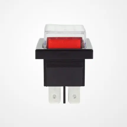 Переключатель ВКЛ-ВЫКЛ с крассветильник том и пыленепроницаемой крышкой красная