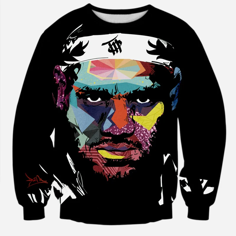 2015 новинка sudaderas осень звезда баскетбола леброн джеймс футболка мужчин / женщин 3d