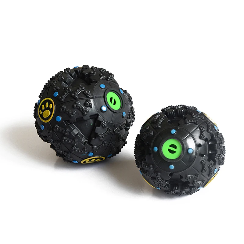 Игрушки для черных собак забавные пищевые мячи с пищей жевательные игрушки