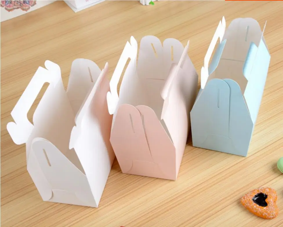 30 шт. розово-белая коробка подарочные коробки сделай сам для мыла печенья