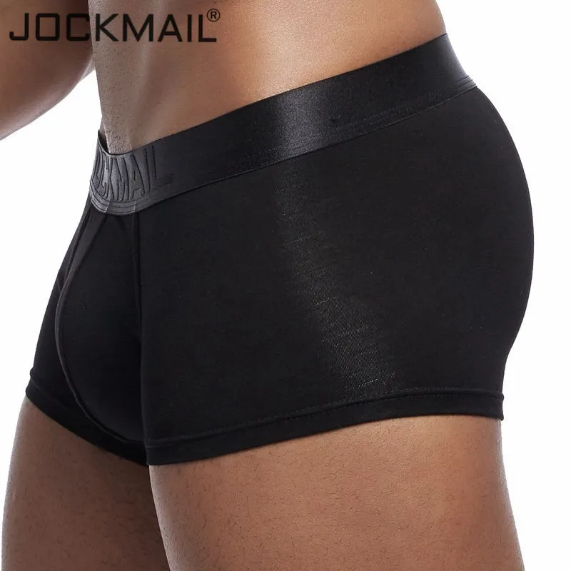 Мужские трусы боксеры JOCKMAIL однотонные Мягкие Трусы из модала для геев