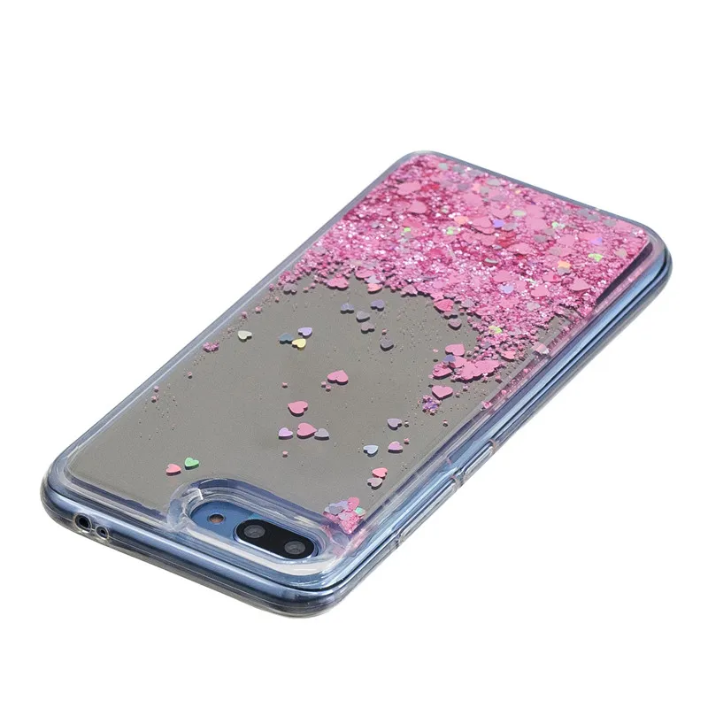 For Fundas Huawei Honor 10 Case Luxury Glitter Liquid Dynamic Soft Silicone Cases Honor10 Transparent Covers |