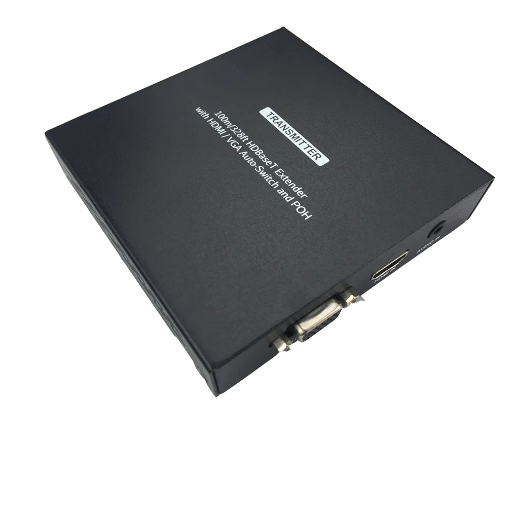 Hdmatters VGA HDMI удлинитель HDBaseT аудио экстрактор VGA HDMI 2-в-1 входов Poh Мощность до 100 м