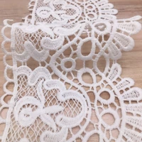 93mm width 2 yards white black elastic lace trim for diy clothing accessories french net stretch lace fabric sewing applique cr