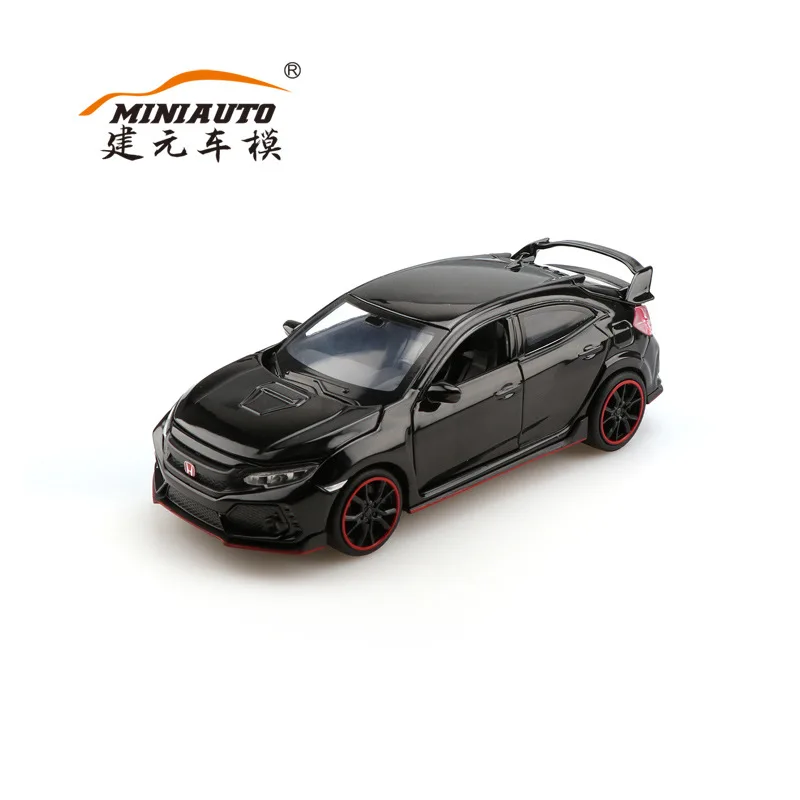 Jy3227bH no box 1:32 модель автомобиля Honda Civic type R из сплава, звук и светильник, игрушки для детей, подарки - Цвет: Jy3227bH no box