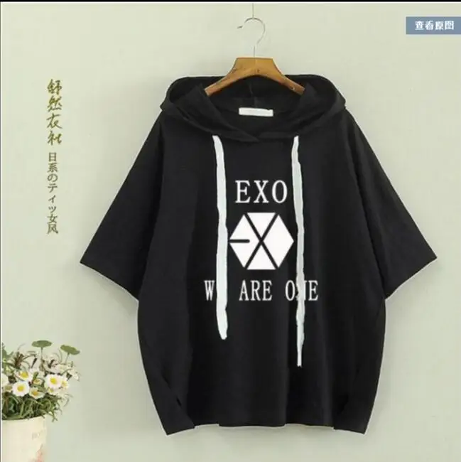 EXO три серии monster The same paragraph одежда летние концертные окружающие мужские и женские