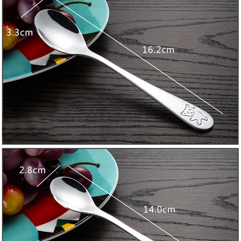 Набор столовых приборов для детей набор из нержавеющей стали 4 шт. Детские панды