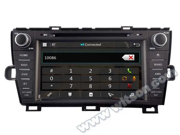 Специальный автомобильный DVD плеер 8 дюймов для Toyota Prius 2009 2010 2011 2012 (Левый руль) с